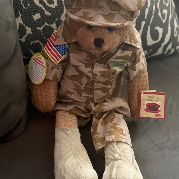Chantilly Lane Musical Bears - US Military Desert Fatigue Bear - Picture 6 of 7